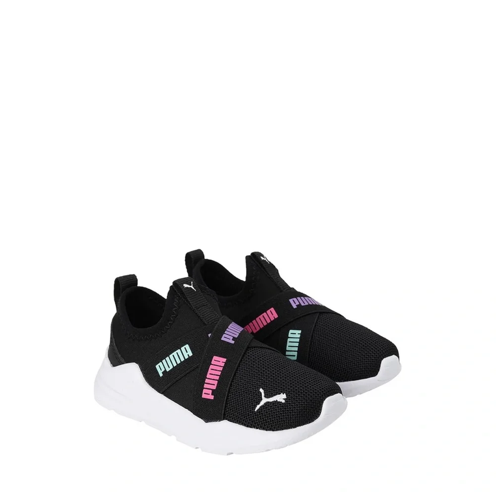 Puma Black Slip On Sneakers
